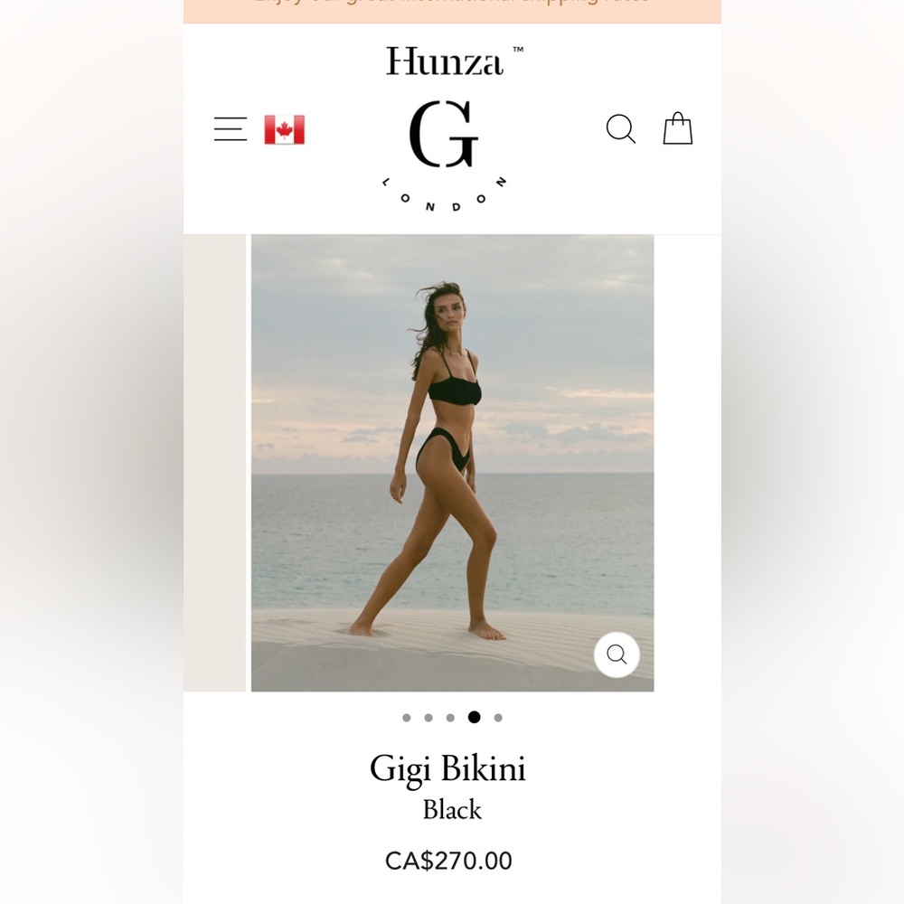 Hunza G GiGi Bikini Black.